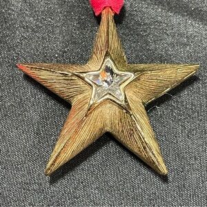 Estee Lauder Gold Holiday Ornament Star